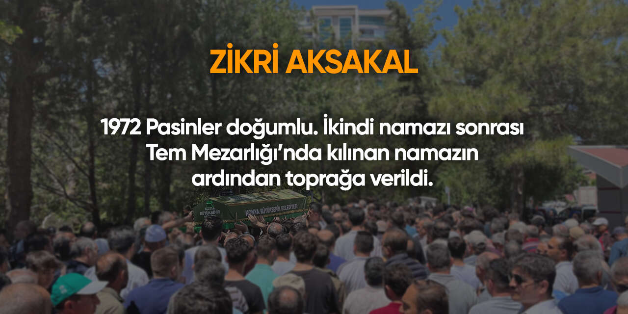 Konya'da bugün vefat edenler | 15 Haziran 2026 4